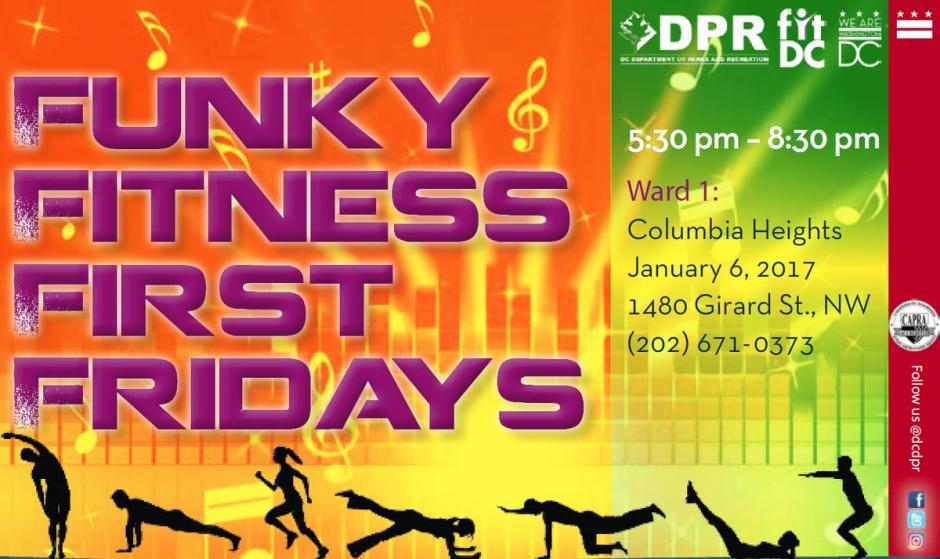 Funky Fitness First Friday Jan 2017 - front